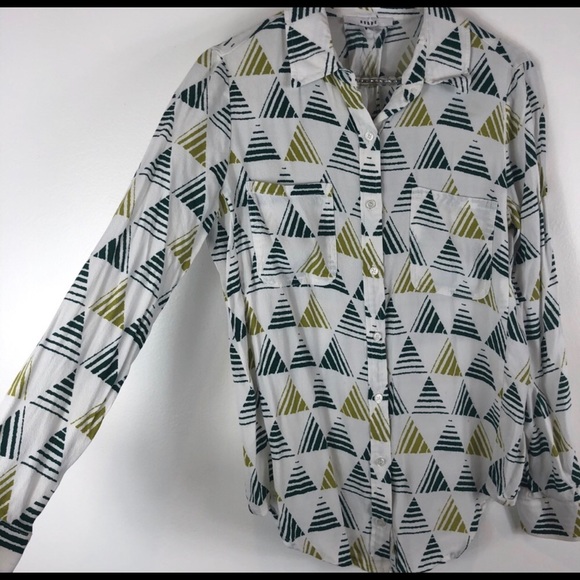 Ro&De Geometric Print Button Up Tunic Size XS - Picture 8 of 11